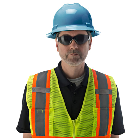 Duo Safety™ Vented Full Brim Hard Hat with 4 Point Suspension - Gorvex.com