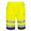 Portwest E043 Series Hi Vis Poly-Cotton Shorts with Contrast Panel