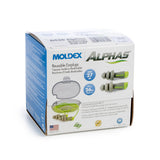 Moldex Alphas 6436 Metal Detectable Earplugs, NRR 27, 1 box (50 pairs)