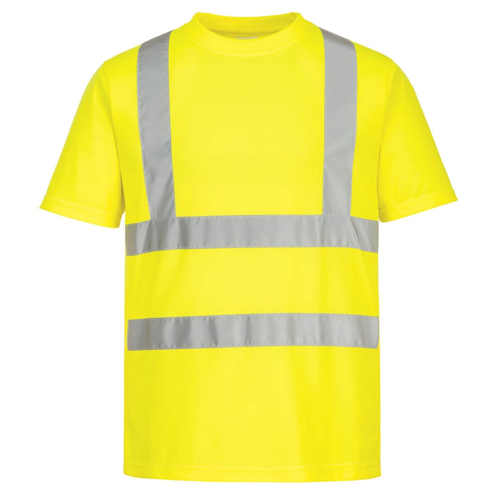 Portwest EC12 Eco-Friendly Hi Vis Short Sleeve T-Shirt, 1 pack (6 pieces)