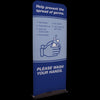 Please Wash Your Hands Banner Display Kit, Sign Kit, 37.5"W x 91"H x 9.87"D