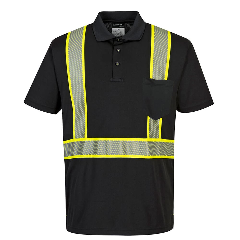 Portwest F140 Iona Plus Short Sleeved Polo Shirt with Side Vents