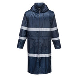 Portwest F438 Classic Iona 47" Long Raincoat with Reflective Tape