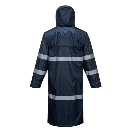 Portwest F438 Classic Iona 47" Long Raincoat with Reflective Tape