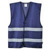 Portwest F474 Iona Enhanced Visibility Vest with Hook & Loop Closure