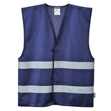 Portwest F474 Iona Enhanced Visibility Vest with Hook & Loop Closure