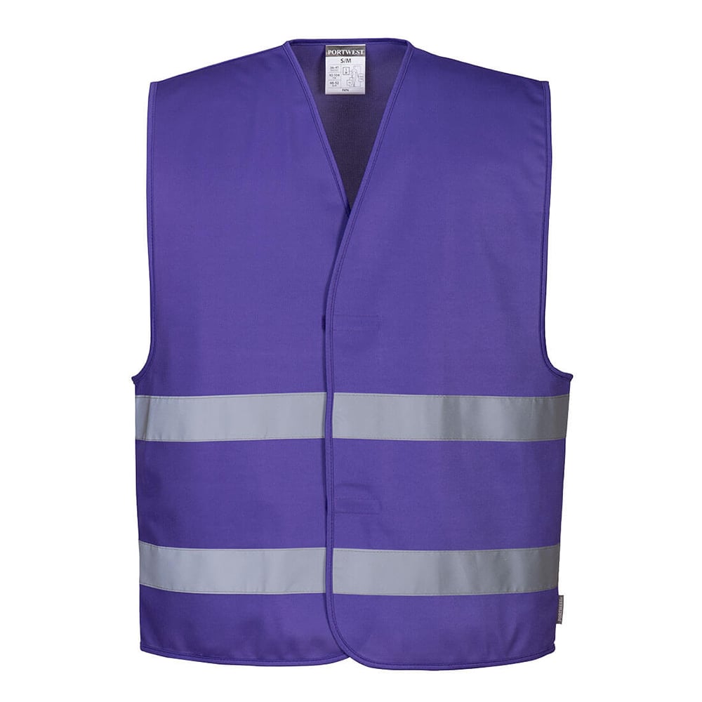 Portwest F474 Iona Enhanced Visibility Vest with Hook & Loop Closure