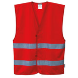 Portwest F474 Iona Enhanced Visibility Vest with Hook & Loop Closure