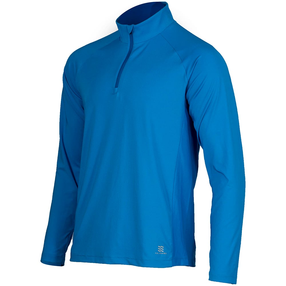 Mobile Cooling MCMT07 Men's Odor Control 1/4 Zip Long Sleeve T-Shirt