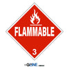 Flame Picto Flammable Liquid Blank - Class 3 Placard - Gorvex.com