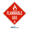 Flammable Gas - Class 2 DOT Placard - Gorvex.com