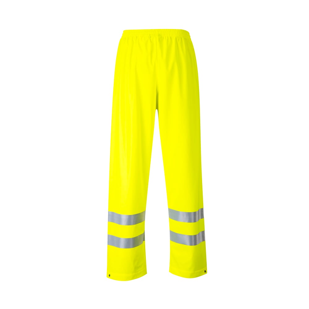 Portwest FR43 Sealtex Flame FR Hi-Vis Trousers with Hem Snaps