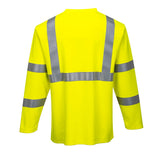 Portwest FR96 FR Hi Vis Long Sleeve T-Shirt with FR Reflective Tape