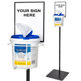 Free Standing 2 Gallon Bucket Rack with Sign - Gorvex.com