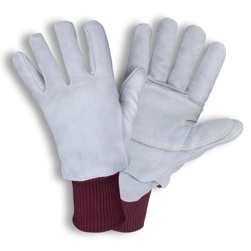 FreezeBeater® 3 - Layer Lined Cowhide Double Palm Glove with Knit Wrist, 1 pair - Gorvex.com