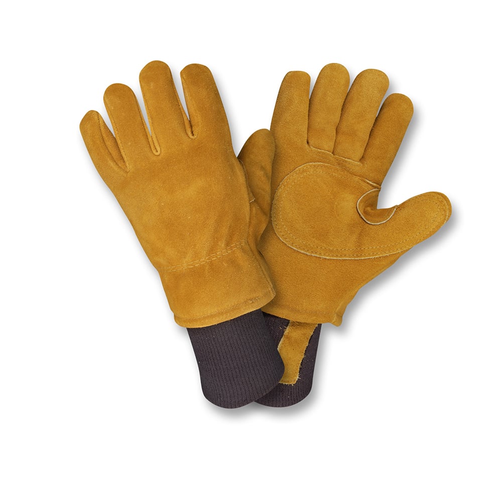 FreezeBeater® 3 - Layer Lined Cowhide Palm Glove with Knit Wrist, 1 pair - Gorvex.com