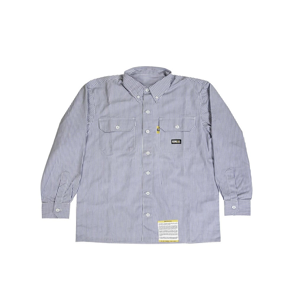 Berne FRSH21 FR Button-Down Plaid Work Shirt