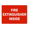 Fire Extinguisher Inside - Fire Protection Sign
