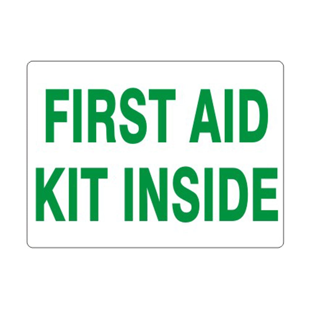 First Aid Kit Inside - General Sign