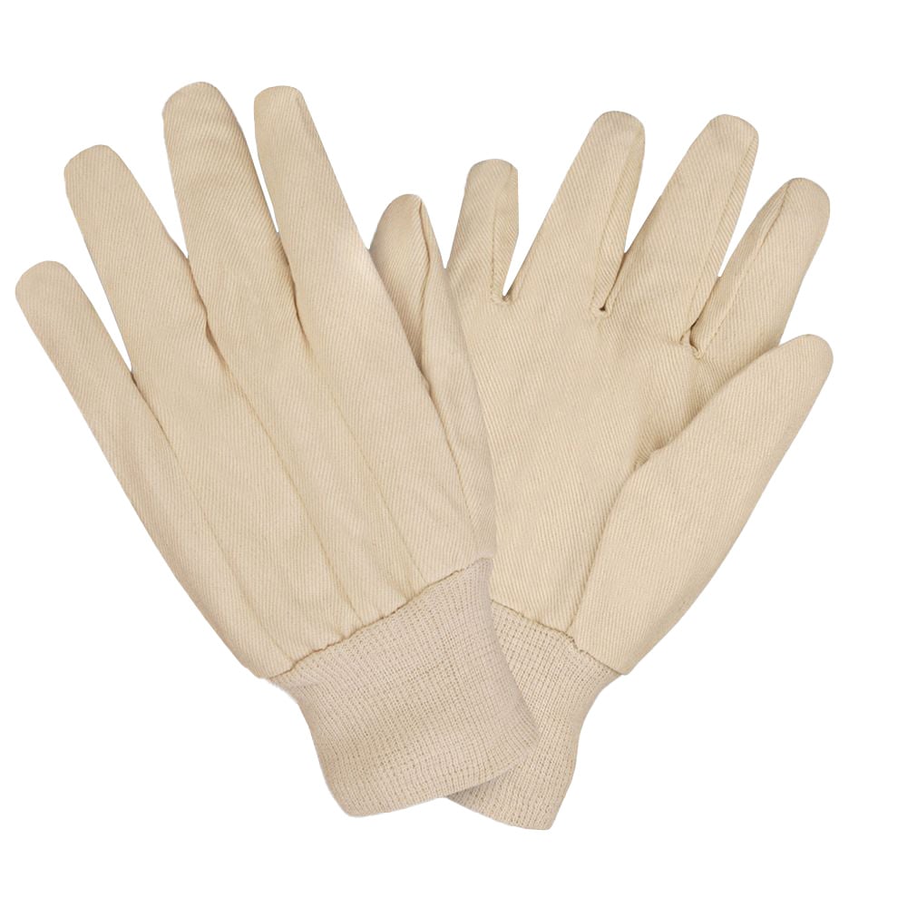 G - Line 2000V Standard 8 - ounce Cotton Canvas Gloves, Knit Wrist, 1 dozen (12 pairs) - Gorvex.com