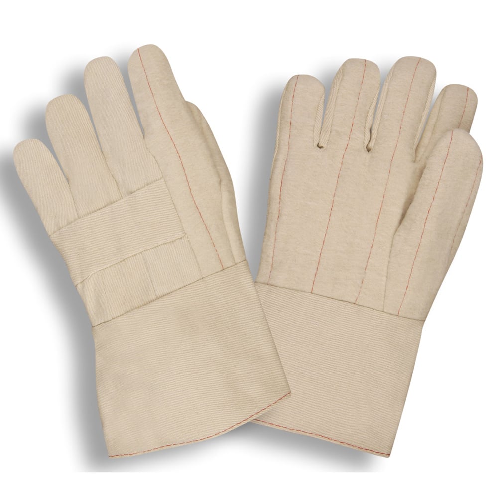 G - Line 3 - Ply Heavy Weight Hot Mill Cotton Gauntlet, Burlap Lined, 1 dozen (12 pairs) - Gorvex.com