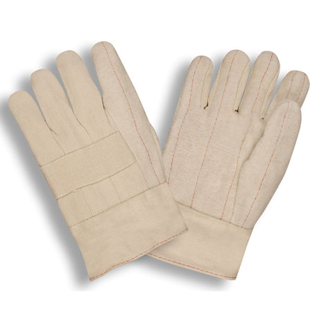 G - Line 3 - Ply Heavy Weight Hot Mill Cotton Gloves, Cotton Lined, 1 dozen (12 pairs) - Gorvex.com