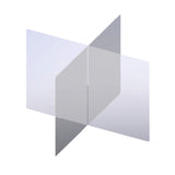 G - Line 3134 X - Shape Table Top Acrylic Divider - Gorvex.com