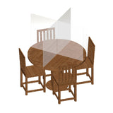 G - Line 3134 X - Shape Table Top Acrylic Divider - Gorvex.com