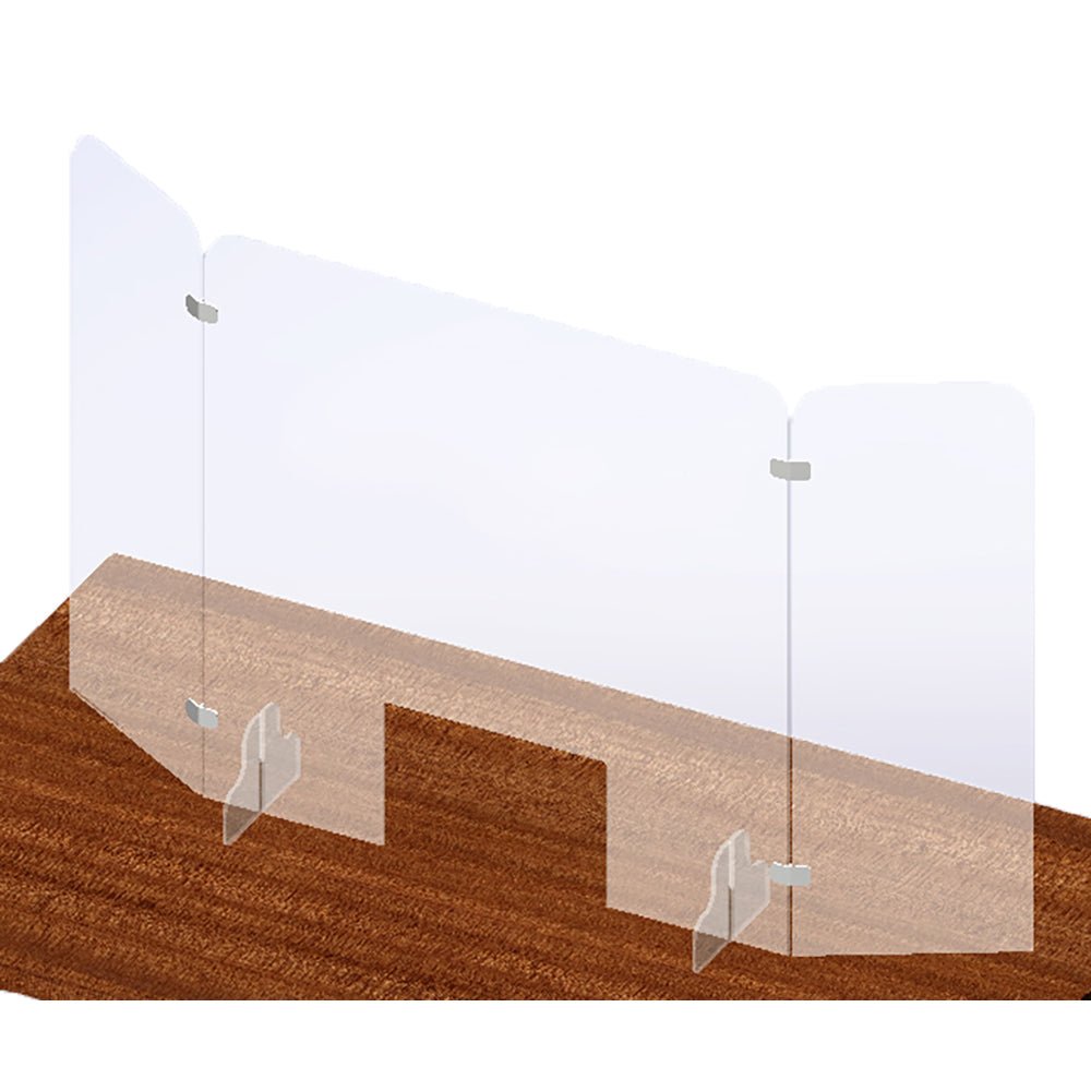 G - Line 36" U - Shaped Free Standing Acrylic Partition - Gorvex.com