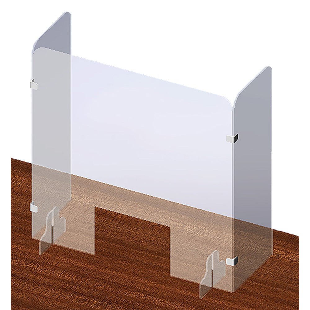 G - Line 48" U - Shaped Free Standing Acrylic Partition - Gorvex.com