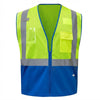 G - Line Eco - Friendly Class 2 Hi - Vis Vest with Colored Trim & Bottom - Gorvex.com