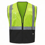G - Line Eco - Friendly Class 2 Hi - Vis Vest with Colored Trim & Bottom - Gorvex.com