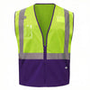 G - Line Eco - Friendly Class 2 Hi - Vis Vest with Colored Trim & Bottom - Gorvex.com