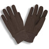 G - Line Heavy Weight Brown Jersey Gloves with Knit Wrist, 1 dozen (12 pairs) - Gorvex.com