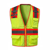 G - Line Hi - Vis Class 2 Mesh Vest with Colored Trim - Gorvex.com
