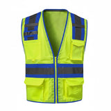 G - Line Hi - Vis Class 2 Mesh Vest with Colored Trim - Gorvex.com