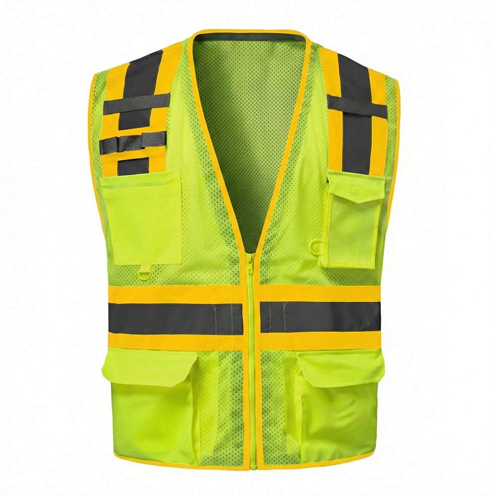 G - Line Hi - Vis Class 2 Mesh Vest with Colored Trim - Gorvex.com