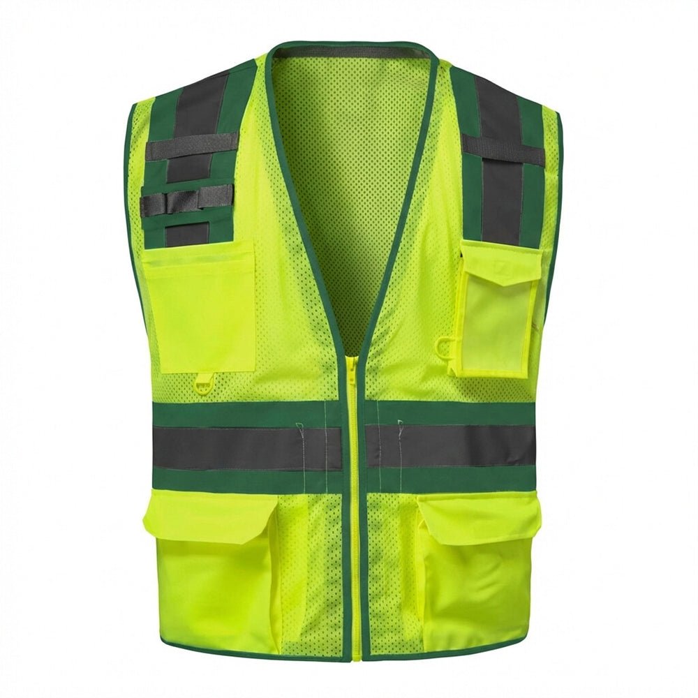 G - Line Hi - Vis Class 2 Mesh Vest with Colored Trim - Gorvex.com