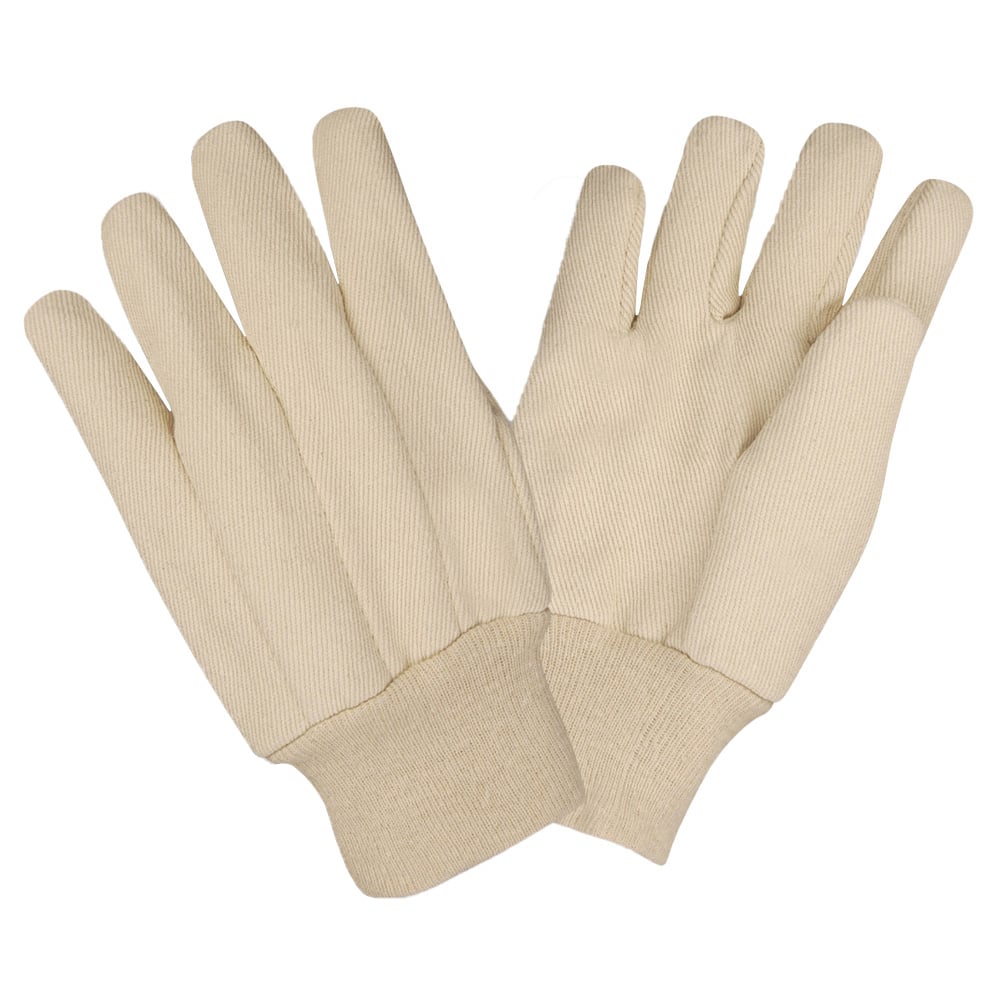 G - Line Premium 12 - ounce Cotton Canvas Gloves, Knit Wrist, 1 dozen (12 pairs) - Gorvex.com