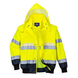 Portwest G465 Glowtex Hi Vis 3-in-1 Jacket with Detachable Sleeves