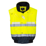 Portwest G465 Glowtex Hi Vis 3-in-1 Jacket with Detachable Sleeves