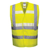 Portwest G470 Glowtex Hi Vis Triple Tech Vest with Hook & Loop Closure