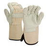 Pyramex GL1004W Premium Grain Leather Palm Glove with Gauntlet Cuff, 1 pair