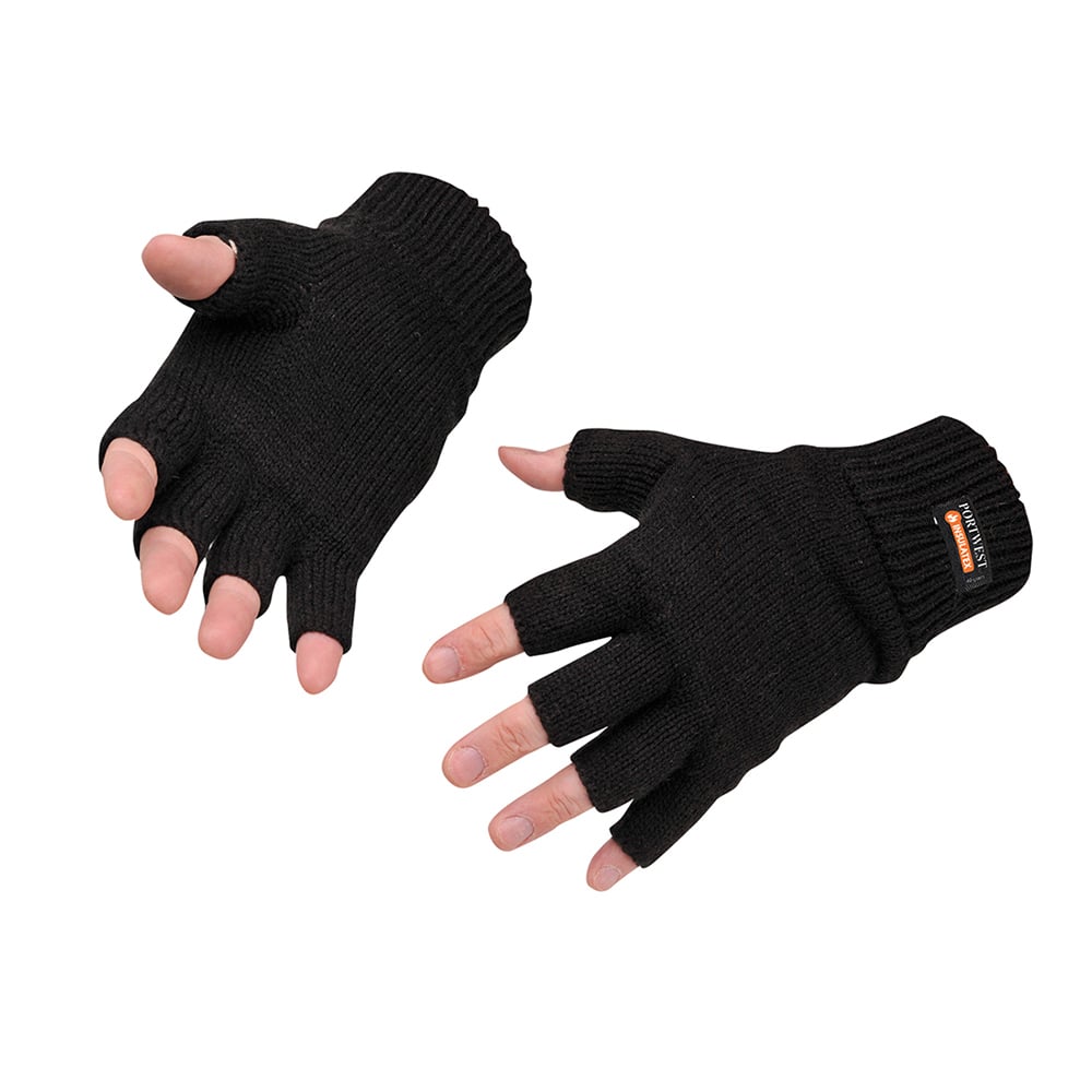 Portwest GL14 Fingerless Knit Glove with Insulatex Lining, 1 pair