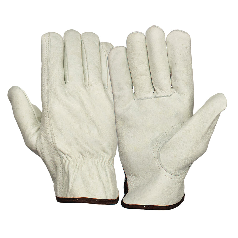 Pyramex GL2001K Value Grain Cowhide Keystone Thumb Driver Gloves, 1 pair