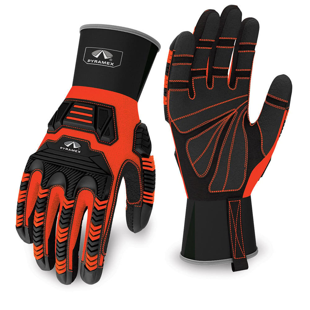 Pyramex Ultra Impact Series Gloves, GL801 Series, 1 pair