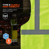 GloWear 8215BA Class 2 Breakaway Mesh Hi - Vis Vest - Gorvex.com