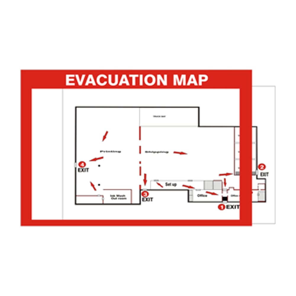 Glow Evacuation Map Holder - Gorvex.com