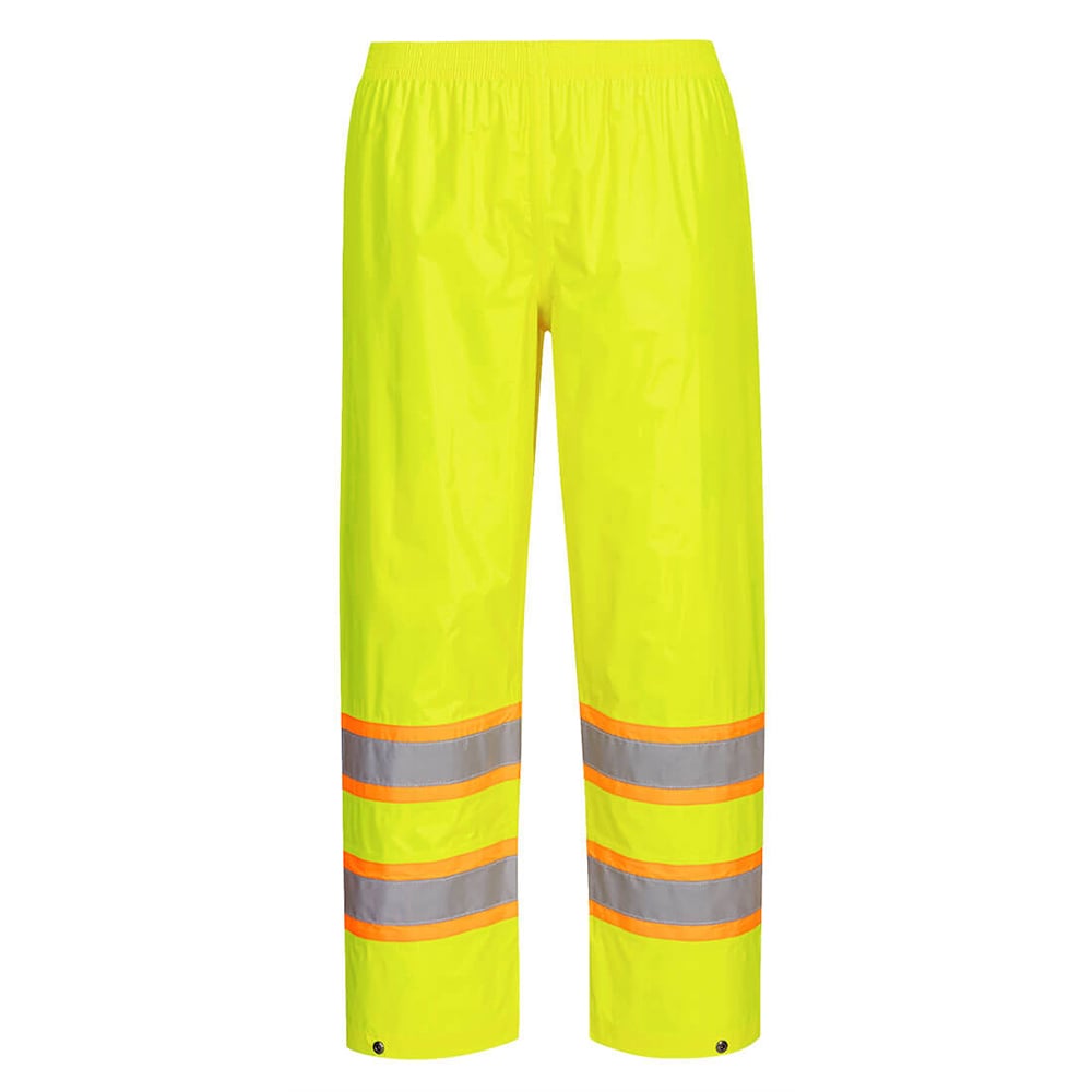 Portwest H447 Hi-Vis Waterproof Rain Pant with Contrast Tape