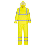 Portwest H448 Hi-Vis Packaway Rain Suit with Vented Back Yoke